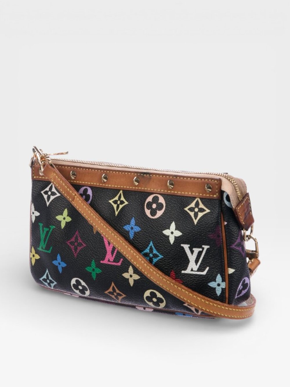 Louis Vuitton Vintage Multicolore Multicolor Monogram Pochette Accessoires Black - Picture 4 of 15